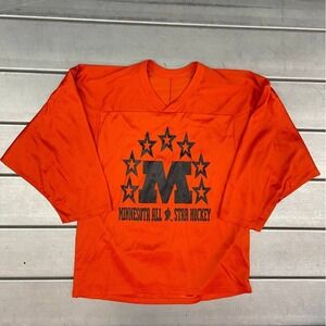CCM Minnesotta All‎ Star Hockey Jersey Adult Size Small Orange Number 48
